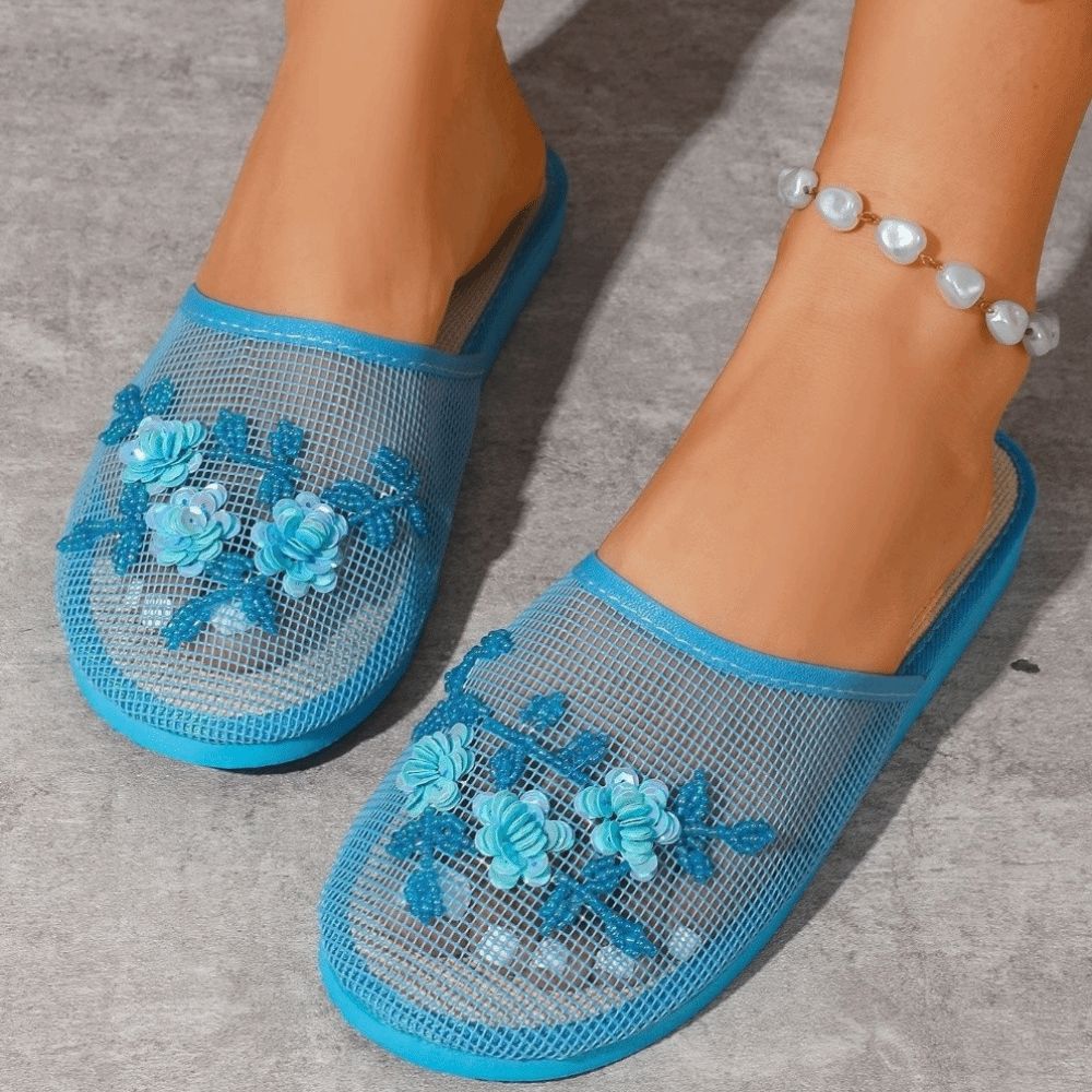 Fashion Flower Embroidery Mesh - Embroidery Love ulasan dan harga