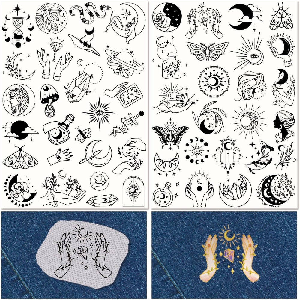 51Pcs Boho Moon Sun Water Solu - Embroidery Threads ulasan dan harga