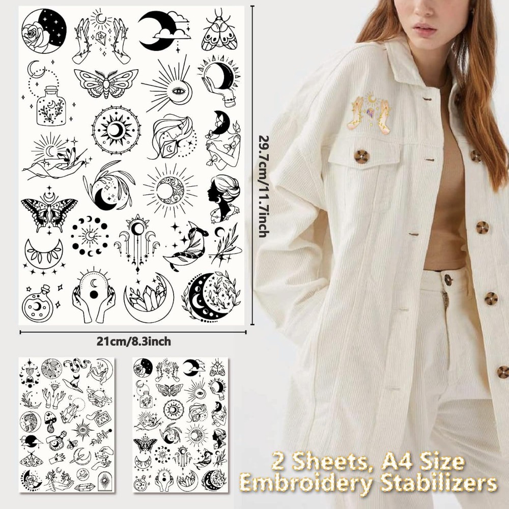 51Pcs Boho Moon Sun Water Solu - Embroidery Threads ulasan dan harga